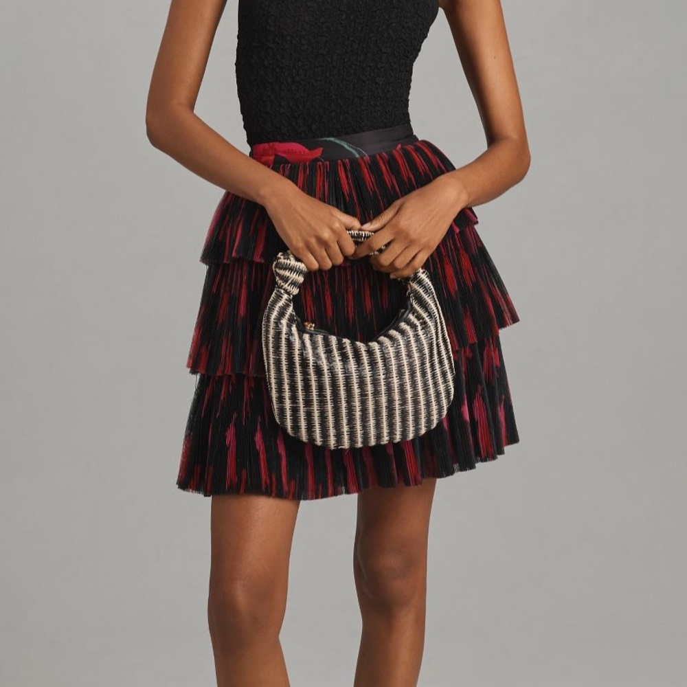 Hutch Tiered Mini Skirt L BNWT